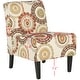 preview thumbnail 4 of 2, SAFAVIEH Circ Ivory Armless Club Chair - 22.4" x 30.3" x 32.6"