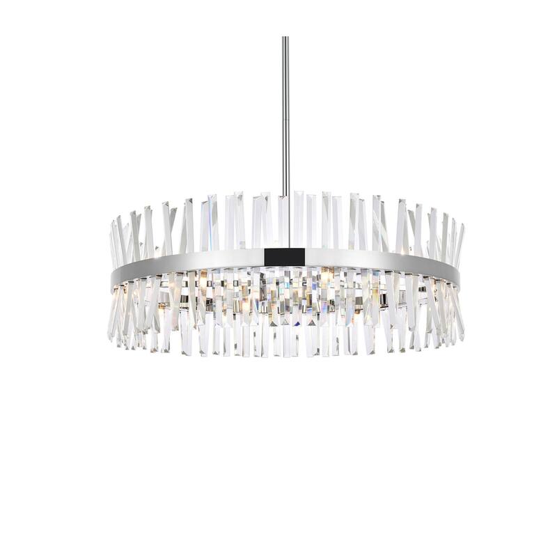 Indigo Home 36 inch crystal round chandelier light
