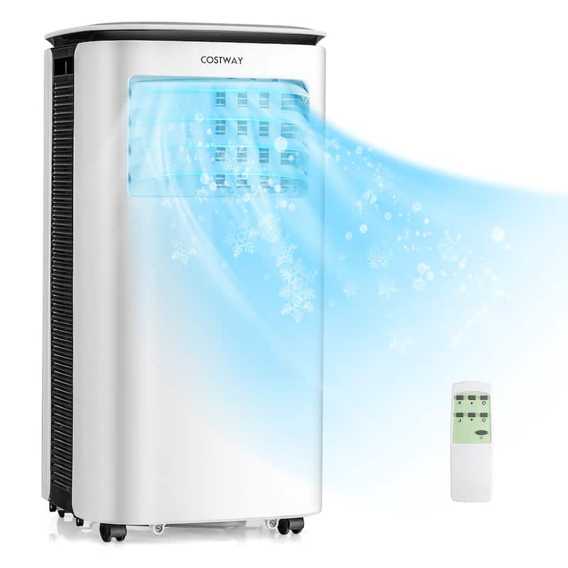 Costway 6500 BTU (9000 BTU ASHRAE) Air Cooler 3 in 1 Portable Air - 14'' x 14'' x 28.5'' - White