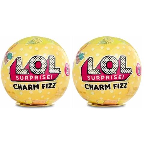 Lol Surprise Series 3 Charm Fizz Mini 2-Pack Yellow Bomb Ball Doll Accessory Mga