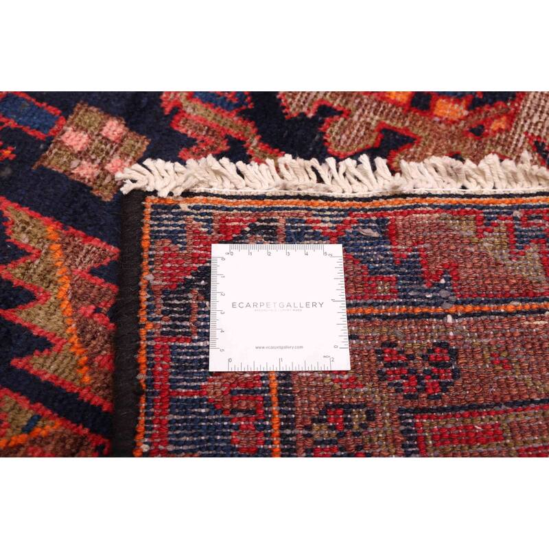 ECARPETGALLERY Hand-knotted Antalya Vintage Dark Navy Wool Rug - 4'0 x 6'5