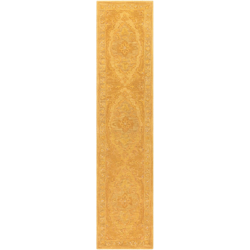 Livabliss Traditional Middleton Border Area Rug - 2'3" x 10' - Gold