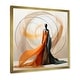 preview thumbnail 11 of 11, Designart "Abstract Contemporary African Dancer I" African American Woman Framed Wall Art Living Room