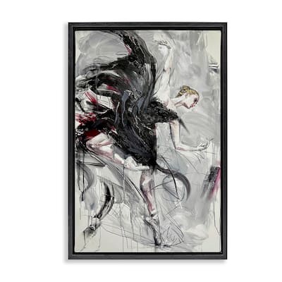 Stupell Modern Elegance Dancer Framed Floater Canvas Wall Art Design By Lucille Lee