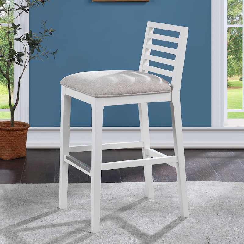 Sunnyvale Solid Wood Bar Stool - White