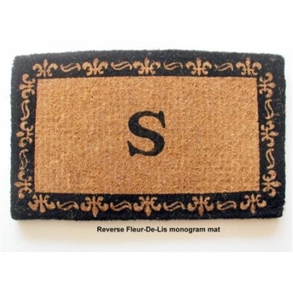 Geo Crafts G225 FLEUR DE LIS 48 30 x 48 in. Imperial Fleur-De-Lis Border Monogram Mat
