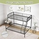 preview thumbnail 7 of 16, Costway Twin over Full Metal Bunk Bed with Inclined Ladder Safety - See Details