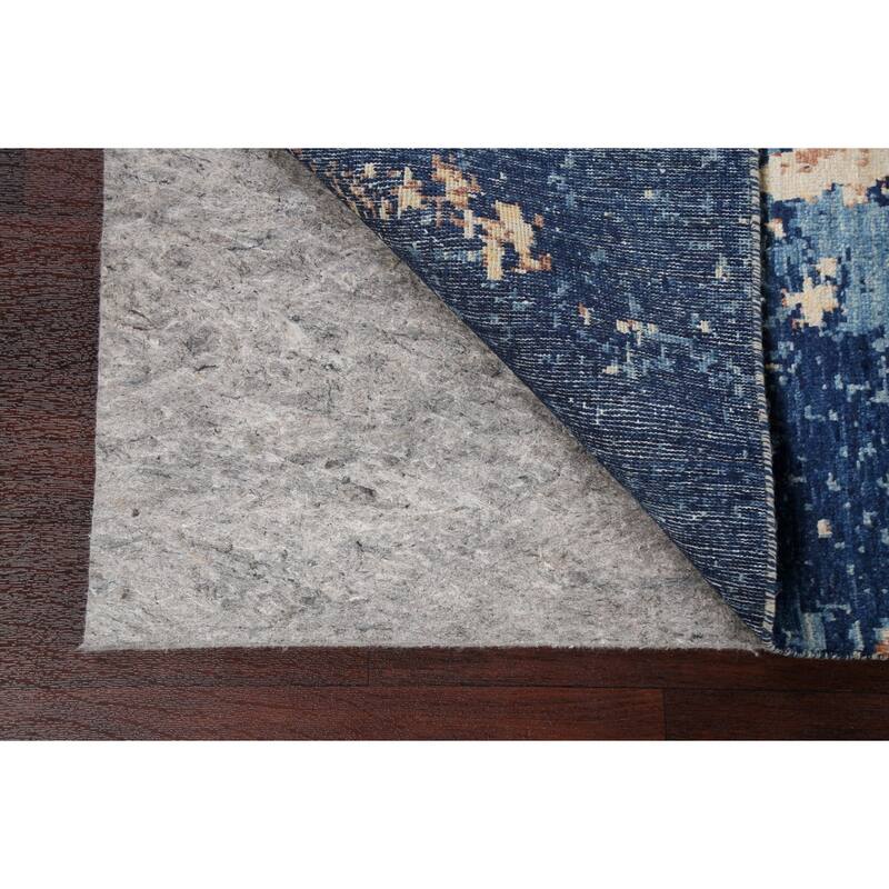 Vegetable Dye Wool/ Silk Abstract Area Rug Hand-knotted Modern Carpet - 6'5" x 9'6"