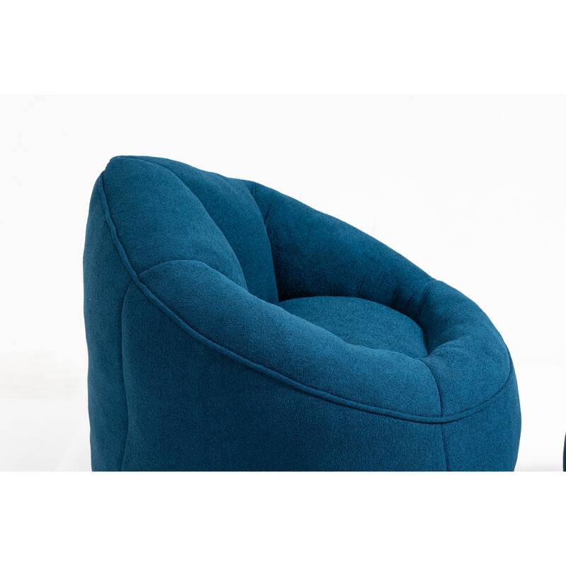 Bean Bag Sofa Chair High Pressure Foam Bean Bag Chair With Footrest