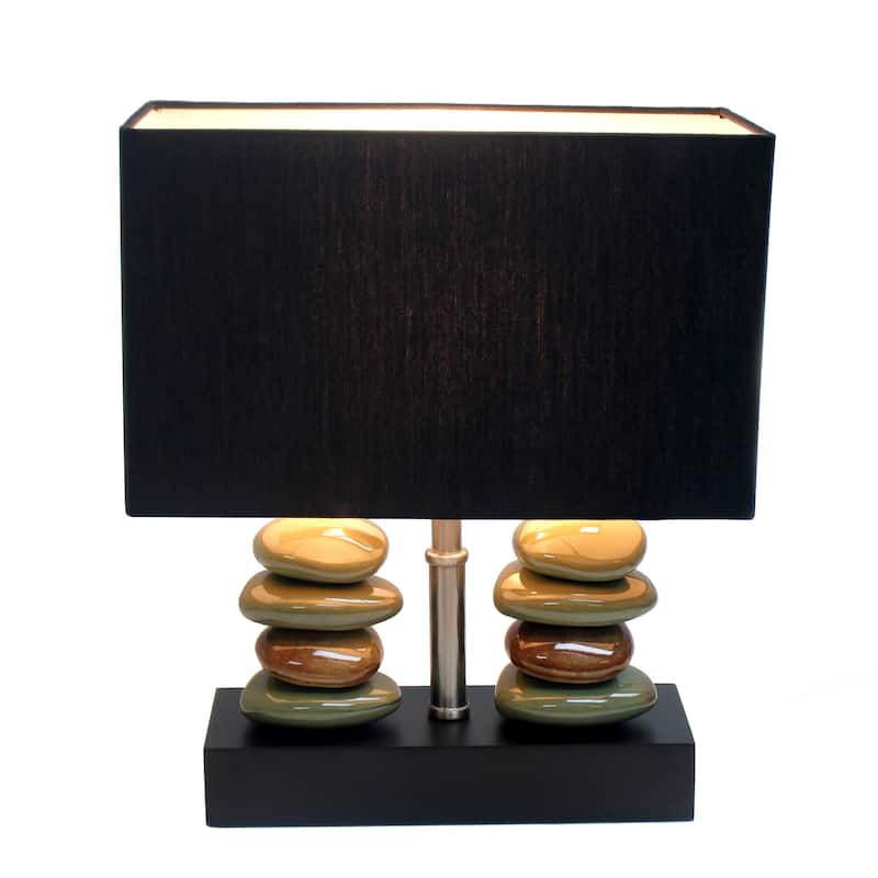 Lalia Home 14" Contemporary Tranquil Stone Table Lamp - 14