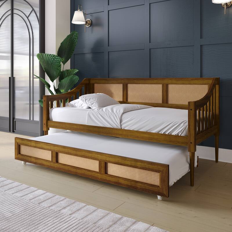 CraftPorch Modern Twin Daybed with Trundle