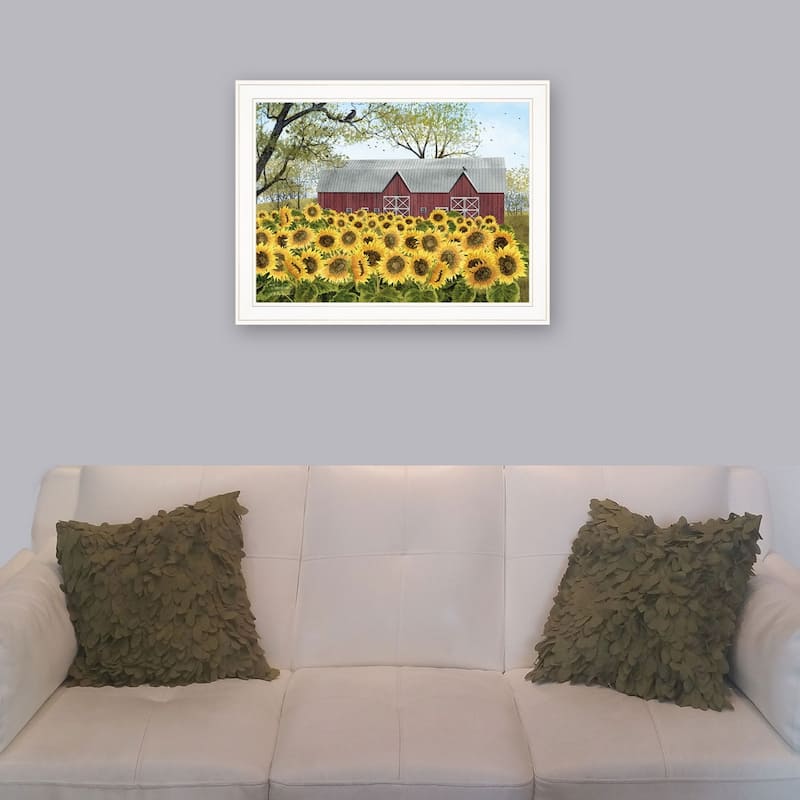 TrendyDecor4U Farmhouse "Sunshine" Framed Print Wall Art by Billy Jacobs