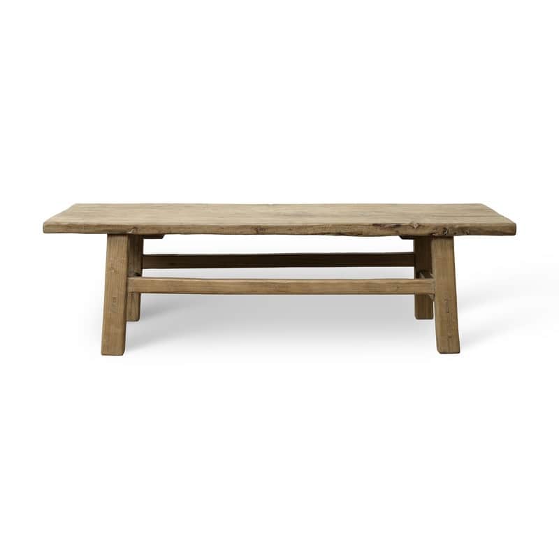 Artissance Vintage Coffee Table Approx 60" Long 24 Inches Wide Weathered Natural Warm Wood Tone (finishing and size vary)