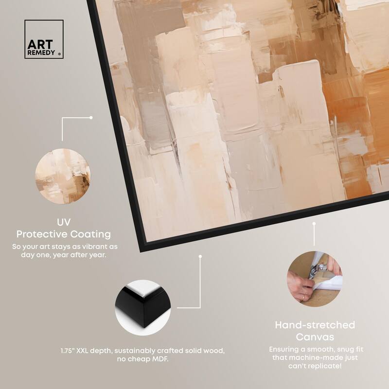 Sandstone Hush Canvas by Art Remedy