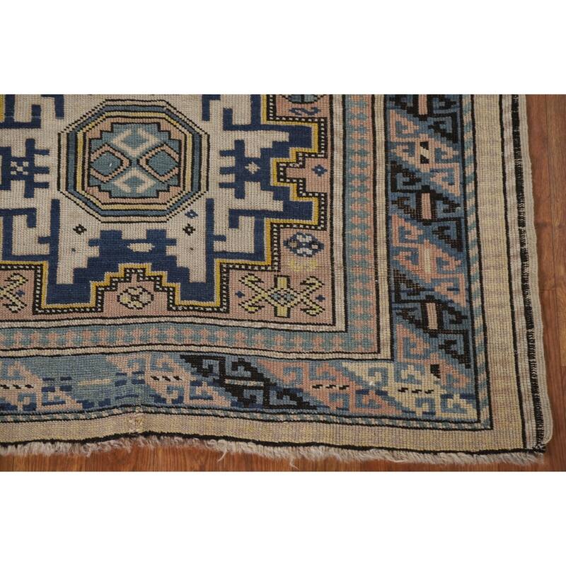 Pre-1900 Antique Shirvan Accent Rug Hand-Knotted Wool Carpet - 3'3"x 5'5"