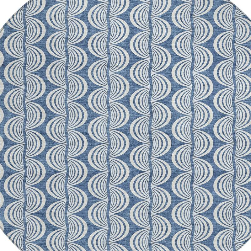 HomeRoots Ogee Transitional Rectangle Outdoor Rug
