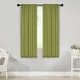 preview thumbnail 69 of 198, Superior Solid Machine Washable Room Darkening Curtains with Back Tabs, Set of 2 26" x 63" - Sage