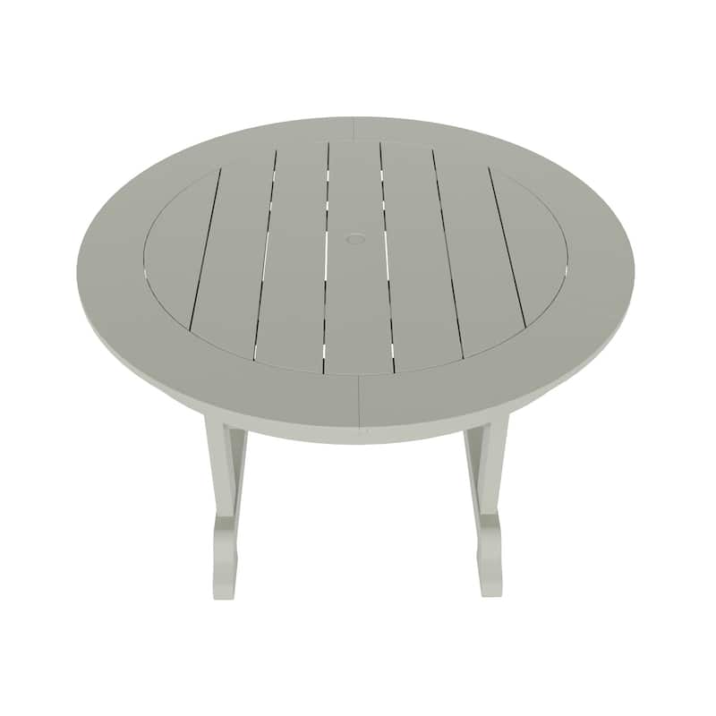 Polytrends Laguna Hdpe All Weather Outdoor Patio 47" Round Dining Table