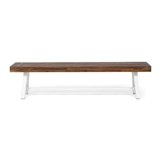 Carlisle Acacia Wood Outdoor Bench by Christopher Knight Home