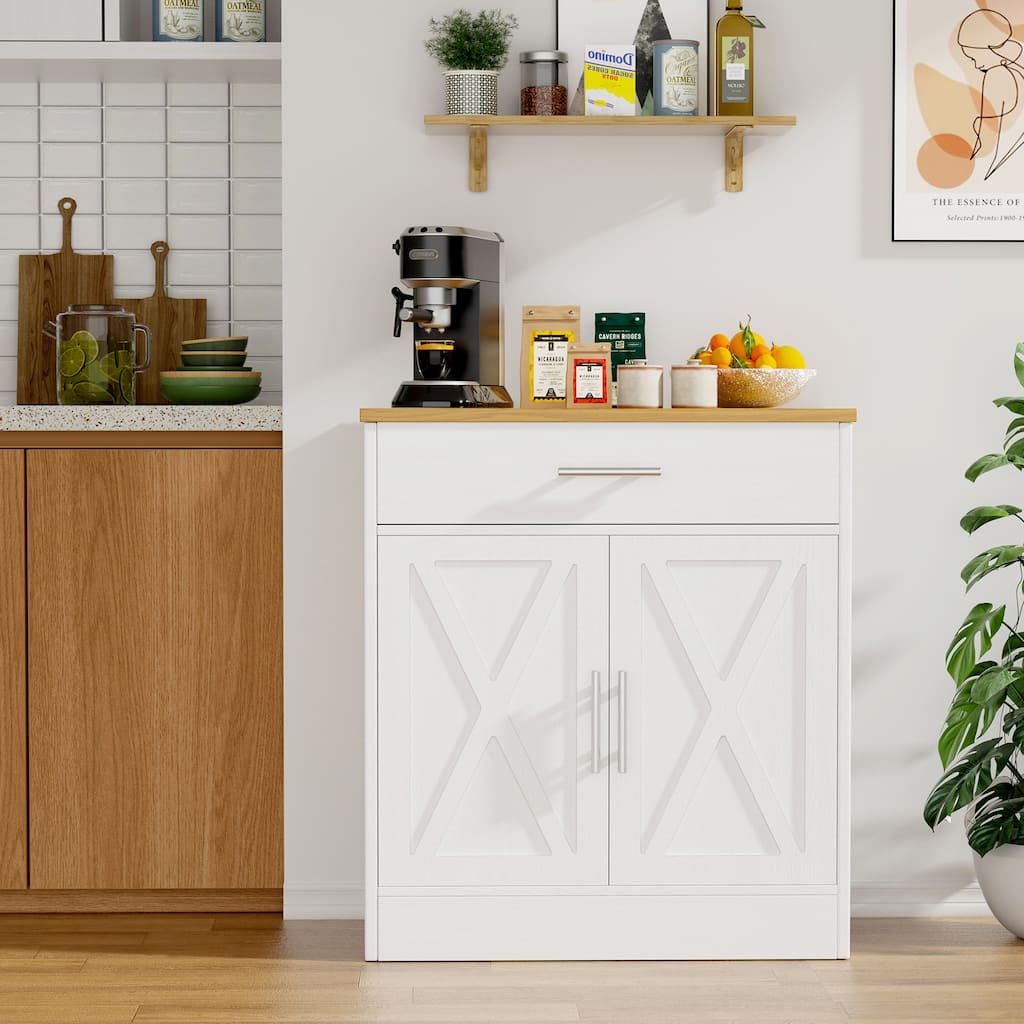Futzca Sideboard Cabinet with Storage and Adjustable Shelves