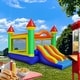 preview thumbnail 5 of 7, Commercial Mega Double Slide Castle Bounce House with Blower