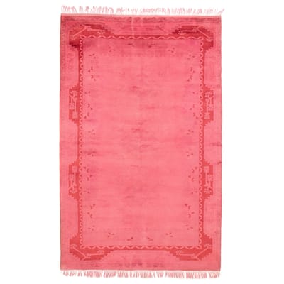 ECARPETGALLERY Hand-knotted Color Transition Pink Wool Rug - 6'2 x 9'9