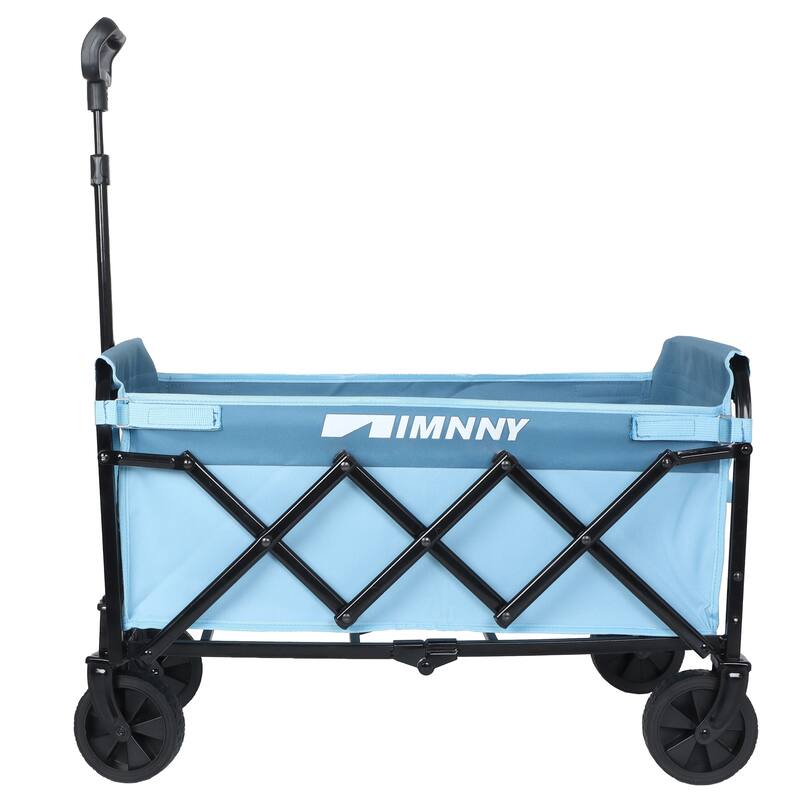 Collapsible Wagon with Wheels, Lightweight Utility Camping Wagons Carts Foldable with 3600lbs Weight Capacity, Carts