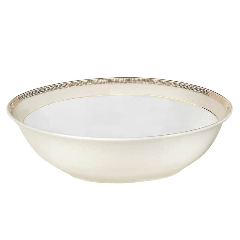 57 Piece Gold Mix and Match Dinnerware Set-New Bone China Service for 8 People