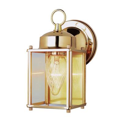 GuisseppeImports 4045 PB One Light Wall Lantern Century Polished Bras - Exact Size