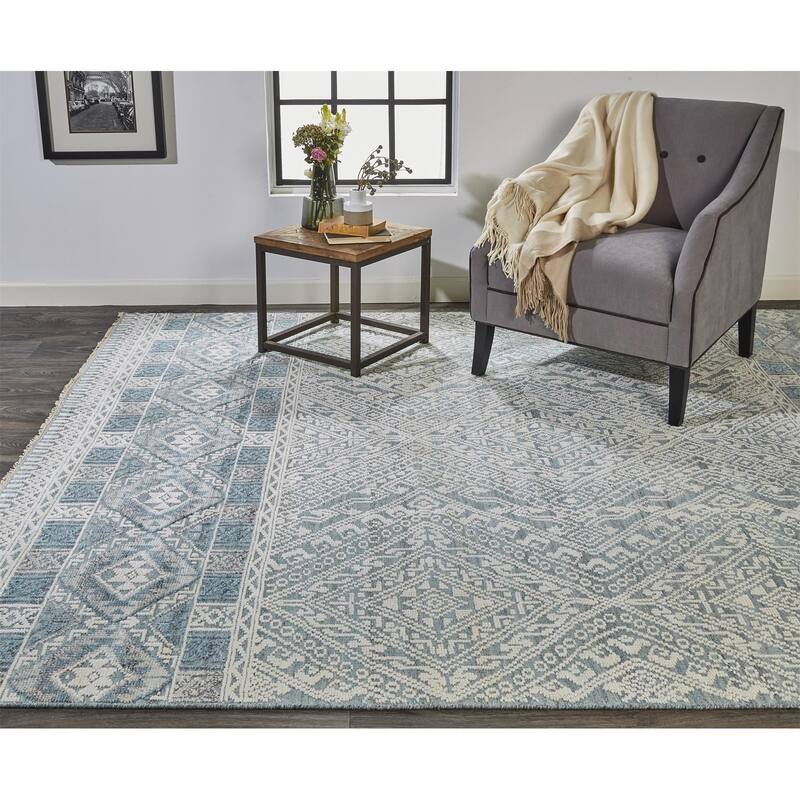 Suvux Geometric Modern Durable Area Rug By HomeRoots - 2' x 3'