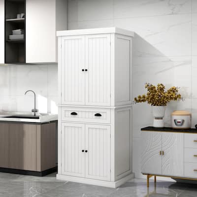 71.6"H Freestanding Kitchen Pantry Storage Cabinets with 6-Tiers