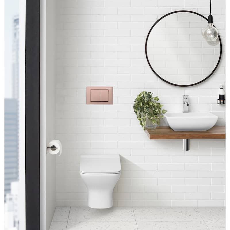 Swiss Madison Wall Mount Toilet Actuator Flush Push button Plate