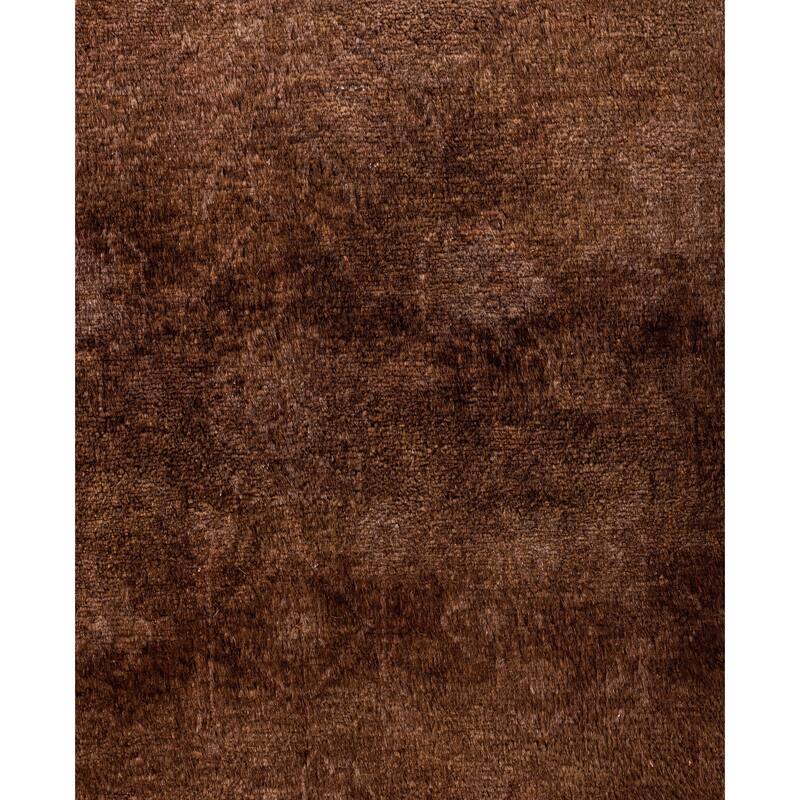 Overdyed One-of-a-Kind Hand-Knotted Area Rug - Brown - 8' 2" x 8' 3"