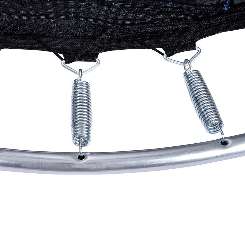 Toddler Trampoline - Safety Enclosure Net & Balls, Indoor Outdoor Mini Trampoline - Yellow - 65