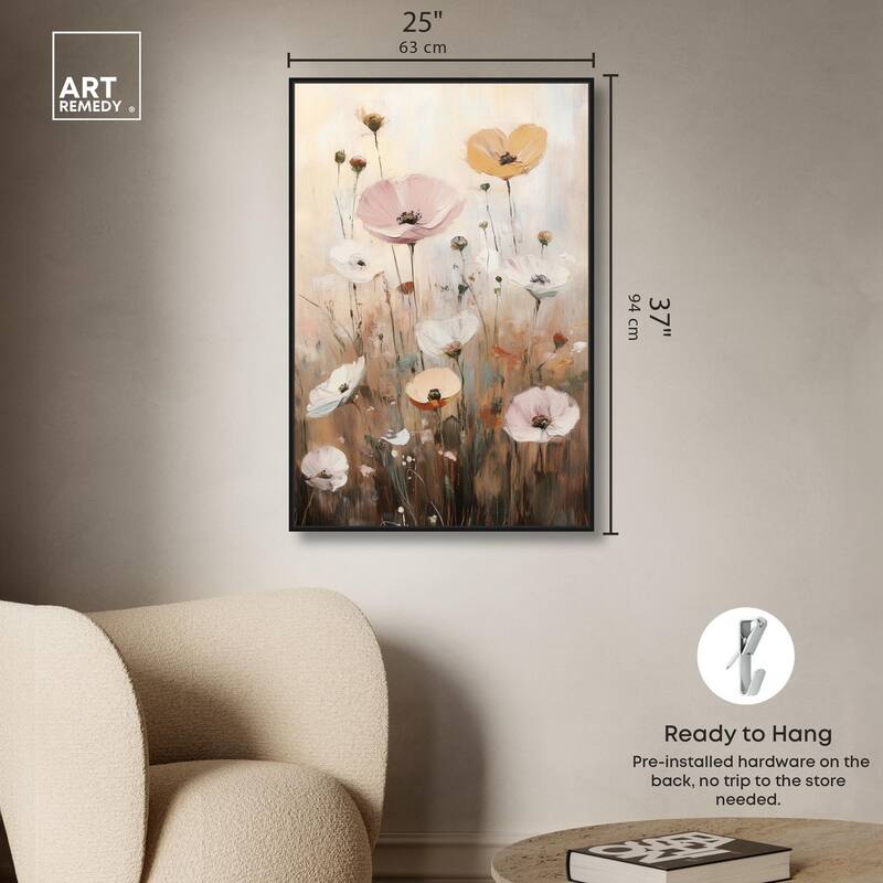 Delicate Flowers in Bloom Canvas by Art Remedy