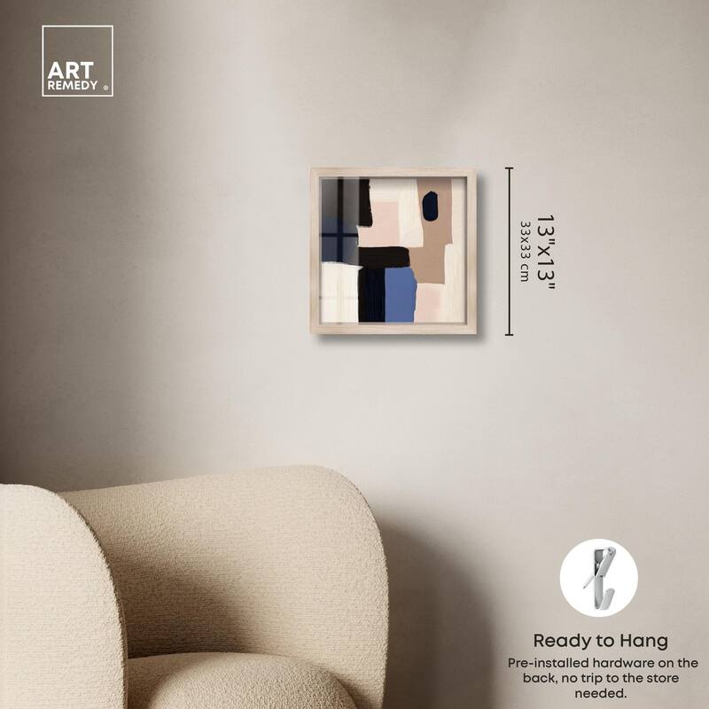 Blue Quietude II Shadowbox by Art Remedy