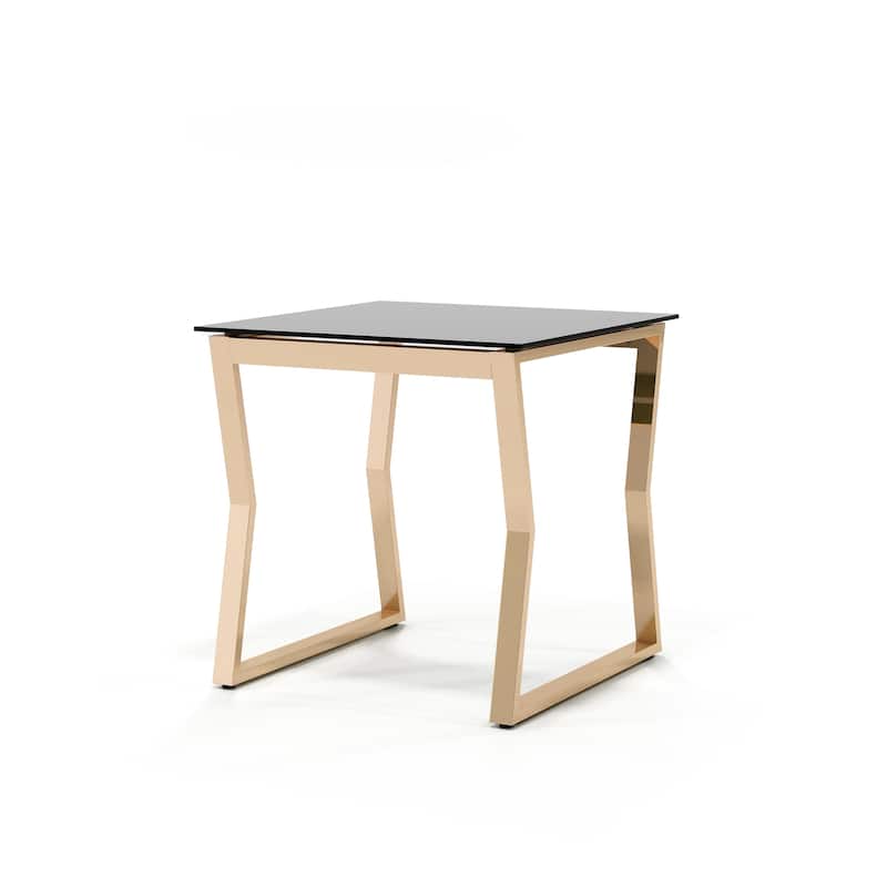 Kiloran Contemporary 24-inch Glass Top Side Table by Furniture of America