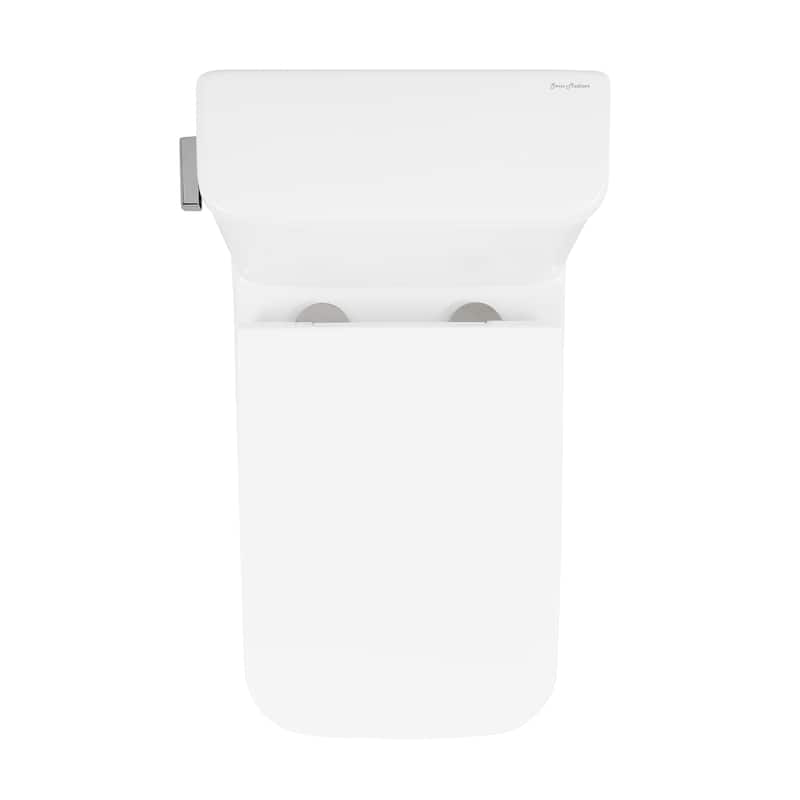 Charme One Piece Square Toilet Left Side Flush, 10" Rough-In 1.28 Gpf - 25.8" x 14.95" 29.95"
