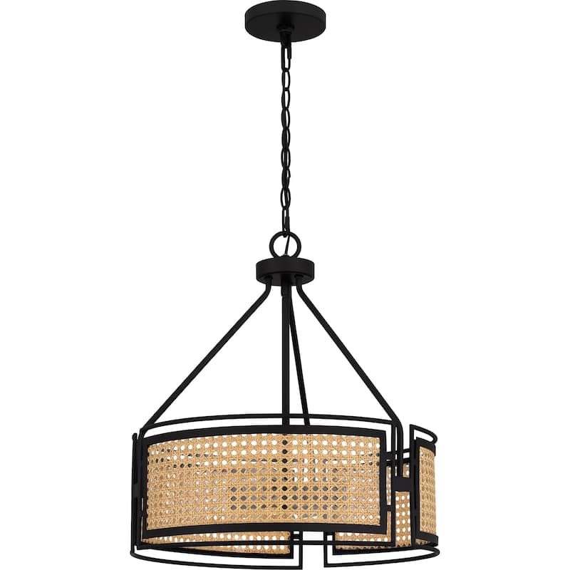 Peregrine 3-Light Matte Black Pendant