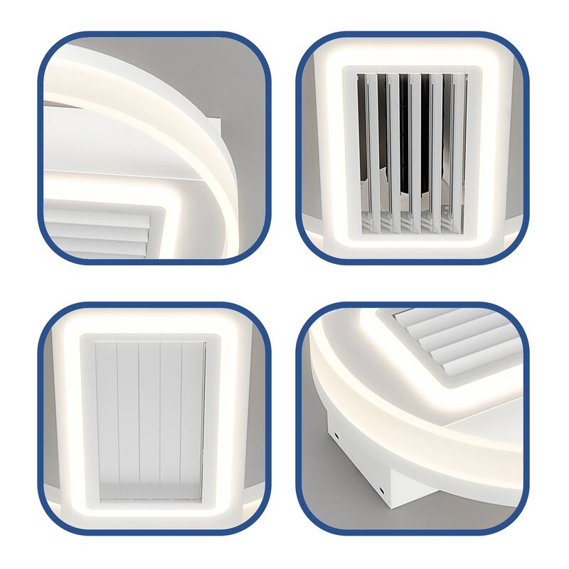 Bladeless Fan Lamp With Lights Dimmable LED