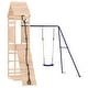 preview thumbnail 2 of 17, vidaXL Swing Set Outdoor Backyard Wooden Playground Equipment for Kids Age 3-8