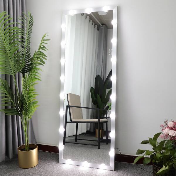 63'' x 24'' Wall Mounted Full Length Mirror with 3 Color Lights Bed Bath & Beyond 38449832