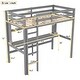 preview thumbnail 4 of 7, Gray Twin Pine Loft Bed with Desk, Shelves, Ladder, High Guardrails