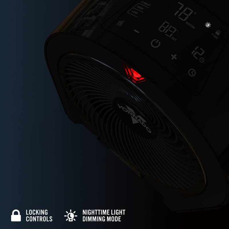 Vornado Velocity 5R Whole Room Space Heater with Remote, Digital Display