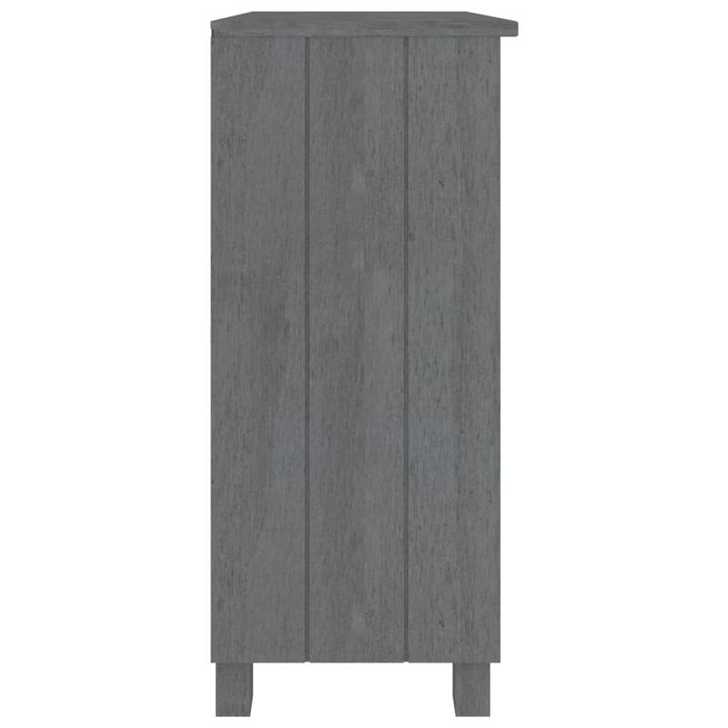 vidaXL Sideboard Storage Kitchen Cabinet for Hallway HAMAR Solid Wood Pine - 33.5"x13.8"x31.5"