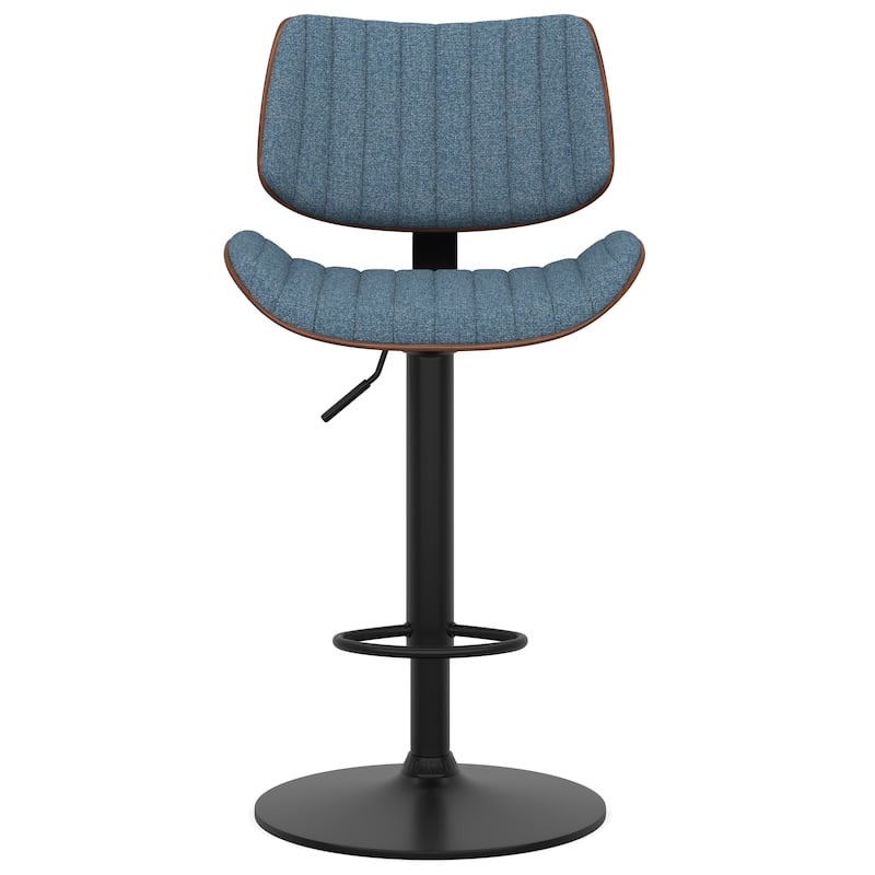 WYNDENHALL Annie Mid Century Modern Adjustable Bar Stool - 20.5"D x 19.7"W x 36.22 - 44.09 "H
