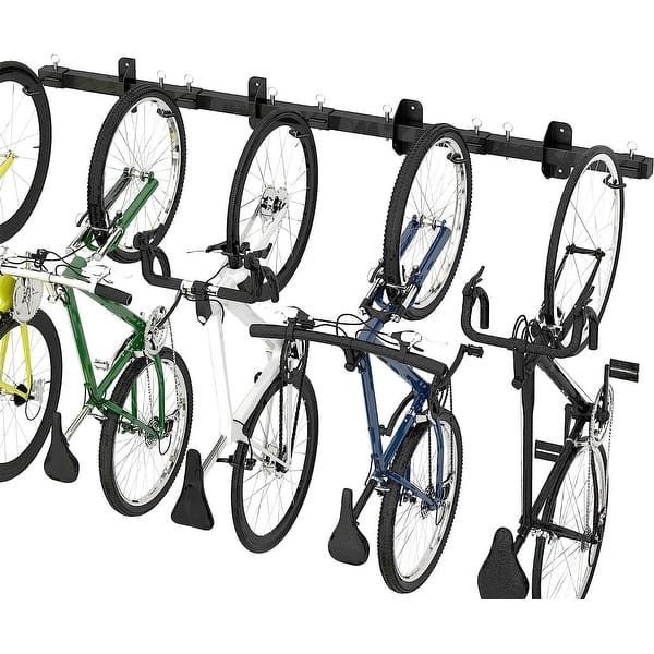 Sttoraboks Bike Storage Rack, 67Inch Garage Wall Mount Hanger, Indoor Bicycle Organizer for 5