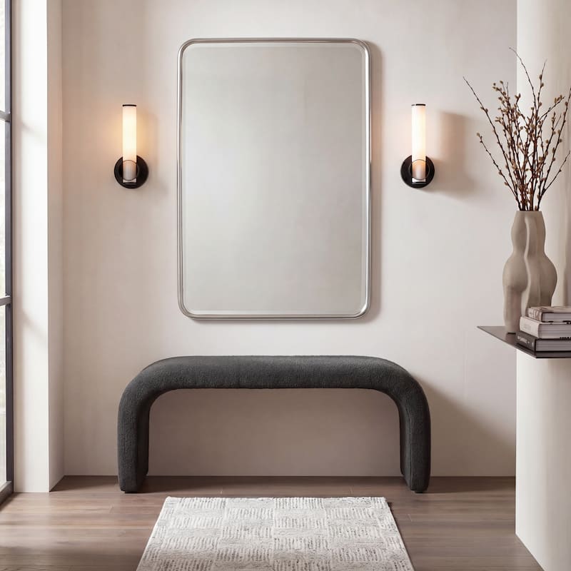 SAFAVIEH Margarett Modern Minimalist Glam Bench - 45" W x 18" D x 19" H - 45"W x 18"D x 19"H