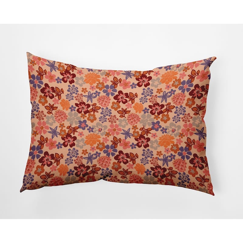 Succulent Garden Accent Pillow - Peach - 14" x 20"