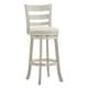 preview thumbnail 33 of 43, Verona Linen Ladder Back Swivel Bar Stool by iNSPIRE Q Classic Antique White-Beige Linen